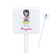 Kids Sugar Skulls Square Plastic Stir Sticks - Double Sided (Personalized)