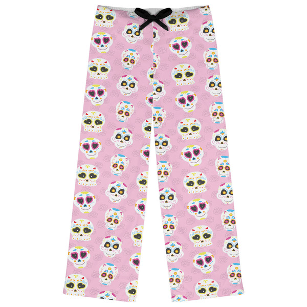 Custom Kids Sugar Skulls Womens Pajama Pants - S