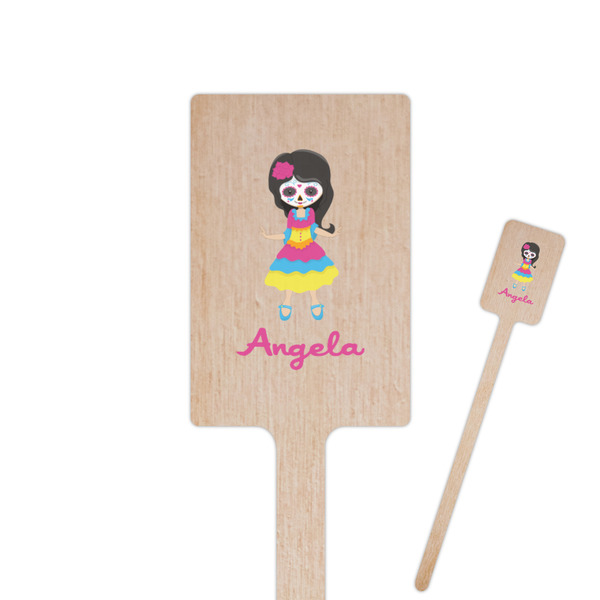 Custom Kids Sugar Skulls Rectangle Wooden Stir Sticks (Personalized)