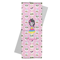Kids Sugar Skulls Yoga Mat Towel (Personalized)