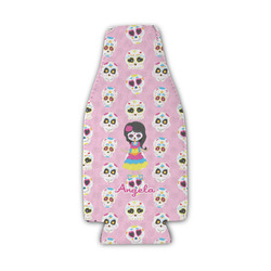 Kids Sugar Skulls Zipper Bottle Cooler (Personalized)