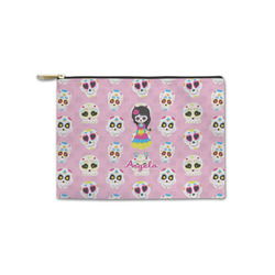 Kids Sugar Skulls Zipper Pouch - Small - 8.5"x6" (Personalized)