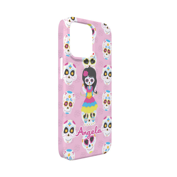Custom Kids Sugar Skulls iPhone Case - Plastic - iPhone 13 Mini (Personalized)