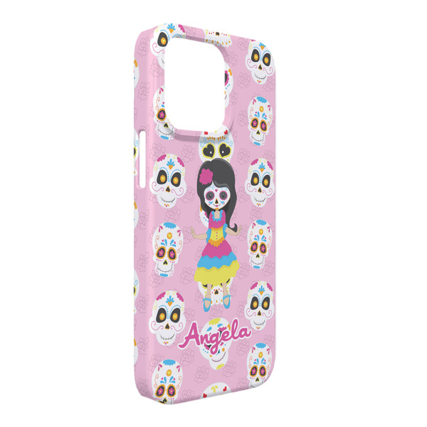 Custom Kids Sugar Skulls iPhone Case - Plastic - iPhone 13 Pro Max (Personalized)