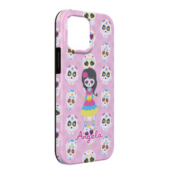 Kids Sugar Skulls iPhone Case - Rubber Lined - iPhone 13 Pro Max (Personalized)