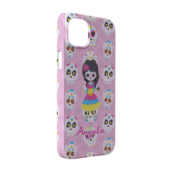 Custom Kids Sugar Skulls iPhone Case - Plastic - iPhone 14 (Personalized)