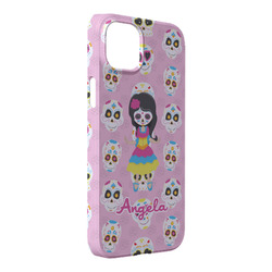 Kids Sugar Skulls iPhone Case - Plastic - iPhone 14 Plus (Personalized)