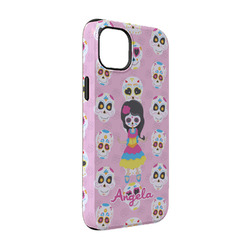 Kids Sugar Skulls iPhone Case - Rubber Lined - iPhone 14 Pro (Personalized)