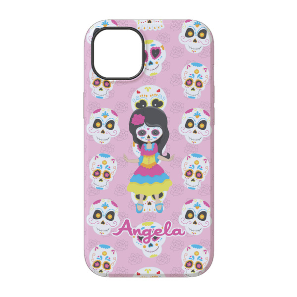 Kids Sugar Skulls iPhone 14 Tough Case - Back