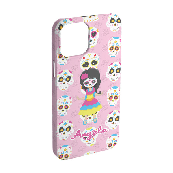 Custom Kids Sugar Skulls iPhone Case - Plastic - iPhone 15 (Personalized)