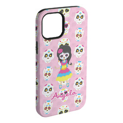 Kids Sugar Skulls iPhone Case - Rubber Lined - iPhone 15 Plus (Personalized)