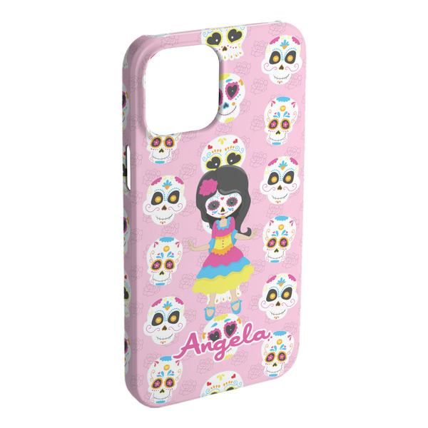 Custom Kids Sugar Skulls iPhone Case - Plastic - iPhone 15 Pro Max (Personalized)