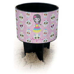Kids Sugar Skulls Black Beach Spiker Drink Holder (Personalized)