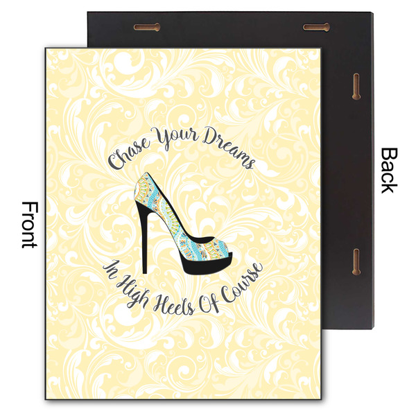 High Heels 11x14 Wood Print - Front & Back View