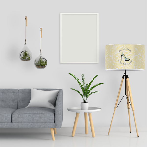 High Heels 12" Drum Lampshade - LIFESTYLE