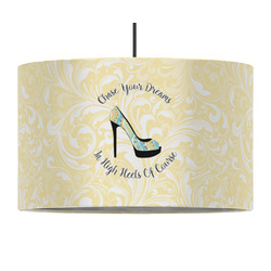 High Heels 12" Drum Pendant Lamp - Fabric
