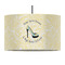 High Heels 12" Drum Pendant Lamp - Fabric