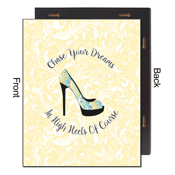 High Heels 16x20 Wood Print - Front & Back View