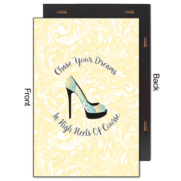 High Heels 20x30 Wood Print - Front & Back View