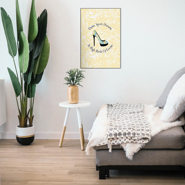 High Heels 20x30 Wood Print - In Context