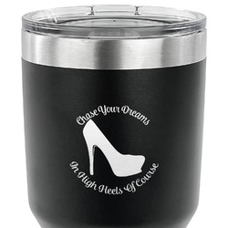High Heels 30 oz Stainless Steel Tumbler - Black - Double Sided