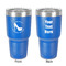 High Heels 30 oz Stainless Steel Ringneck Tumbler - Blue - Double Sided - Front & Back