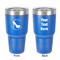 High Heels 30 oz Stainless Steel Tumbler - Royal Blue - Double-Sided