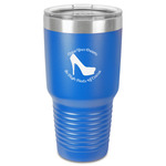 High Heels 30 oz Stainless Steel Tumbler - Royal Blue - Single-Sided