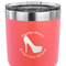 High Heels 30 oz Stainless Steel Ringneck Tumbler - Coral - CLOSE UP