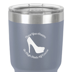 High Heels 30 oz Stainless Steel Tumbler - Grey - Single-Sided
