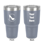 High Heels 30 oz Stainless Steel Tumbler - Grey - Double-Sided