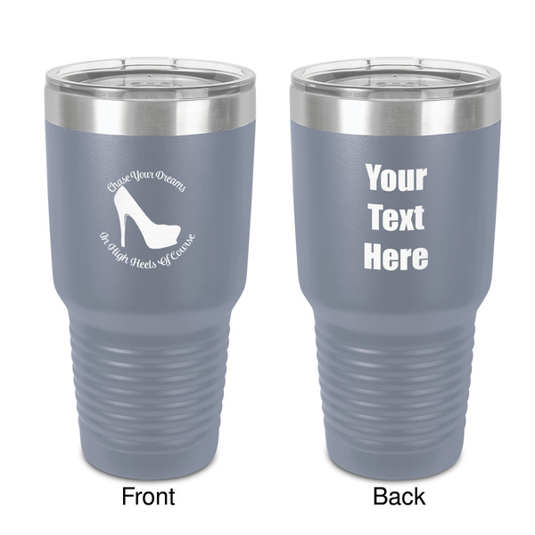 Custom High Heels 30 oz Stainless Steel Tumbler - Grey - Double-Sided
