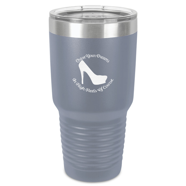 Custom High Heels 30 oz Stainless Steel Tumbler - Grey - Single-Sided