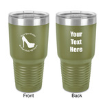High Heels 30 oz Stainless Steel Tumbler - Olive - Double-Sided