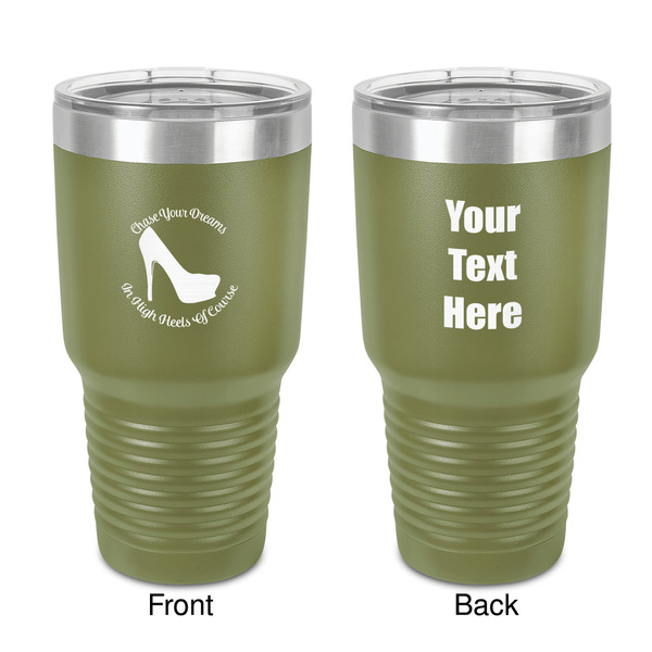 Custom High Heels 30 oz Stainless Steel Tumbler - Olive - Double-Sided