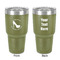 High Heels 30 oz Stainless Steel Ringneck Tumbler - Olive - Double Sided - Front & Back