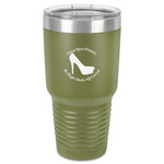 High Heels 30 oz Stainless Steel Tumbler - Olive - Single-Sided