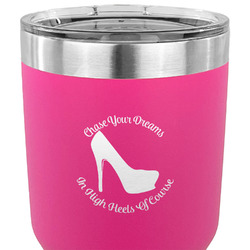 High Heels 30 oz Stainless Steel Tumbler - Pink - Single Sided