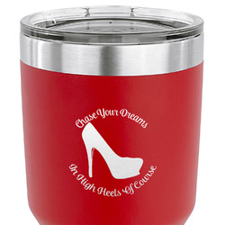 High Heels 30 oz Stainless Steel Tumbler - Red - Single Sided