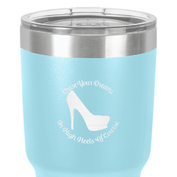 High Heels 30 oz Stainless Steel Tumbler - Teal - Double-Sided