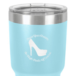 High Heels 30 oz Stainless Steel Tumbler - Teal - Single-Sided