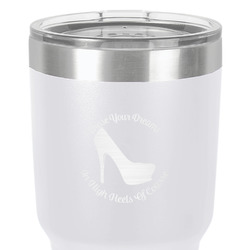 High Heels 30 oz Stainless Steel Tumbler - White - Double-Sided