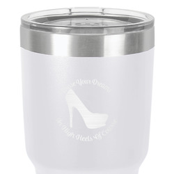 High Heels 30 oz Stainless Steel Tumbler - White - Single-Sided