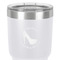 High Heels 30 oz Stainless Steel Ringneck Tumbler - White - Close Up