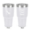 High Heels 30 oz Stainless Steel Tumbler - White - Double-Sided