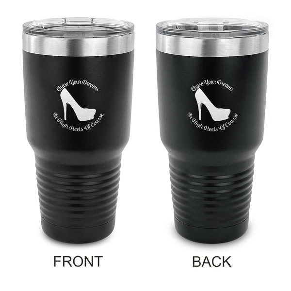 Custom High Heels 30 oz Stainless Steel Tumbler - Black - Double Sided