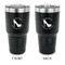 High Heels 30 oz Stainless Steel Ringneck Tumblers - Black - Double Sided - APPROVAL