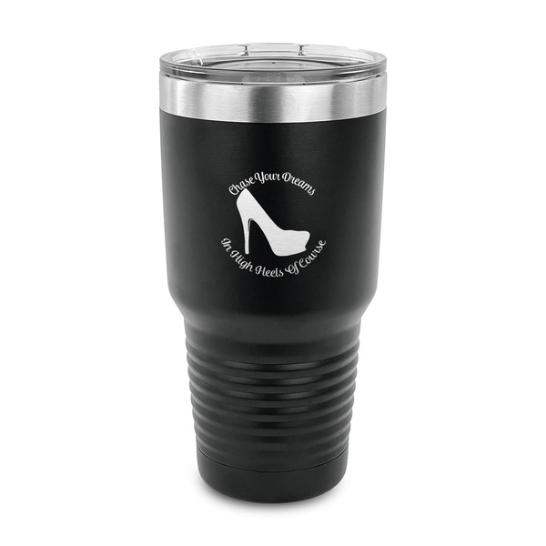 Custom High Heels 30 oz Stainless Steel Tumbler - Black - Single Sided