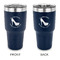 High Heels 30 oz Stainless Steel Ringneck Tumblers - Navy - Double Sided - APPROVAL