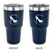 High Heels 30 oz Stainless Steel Tumbler - Navy - Double Sided